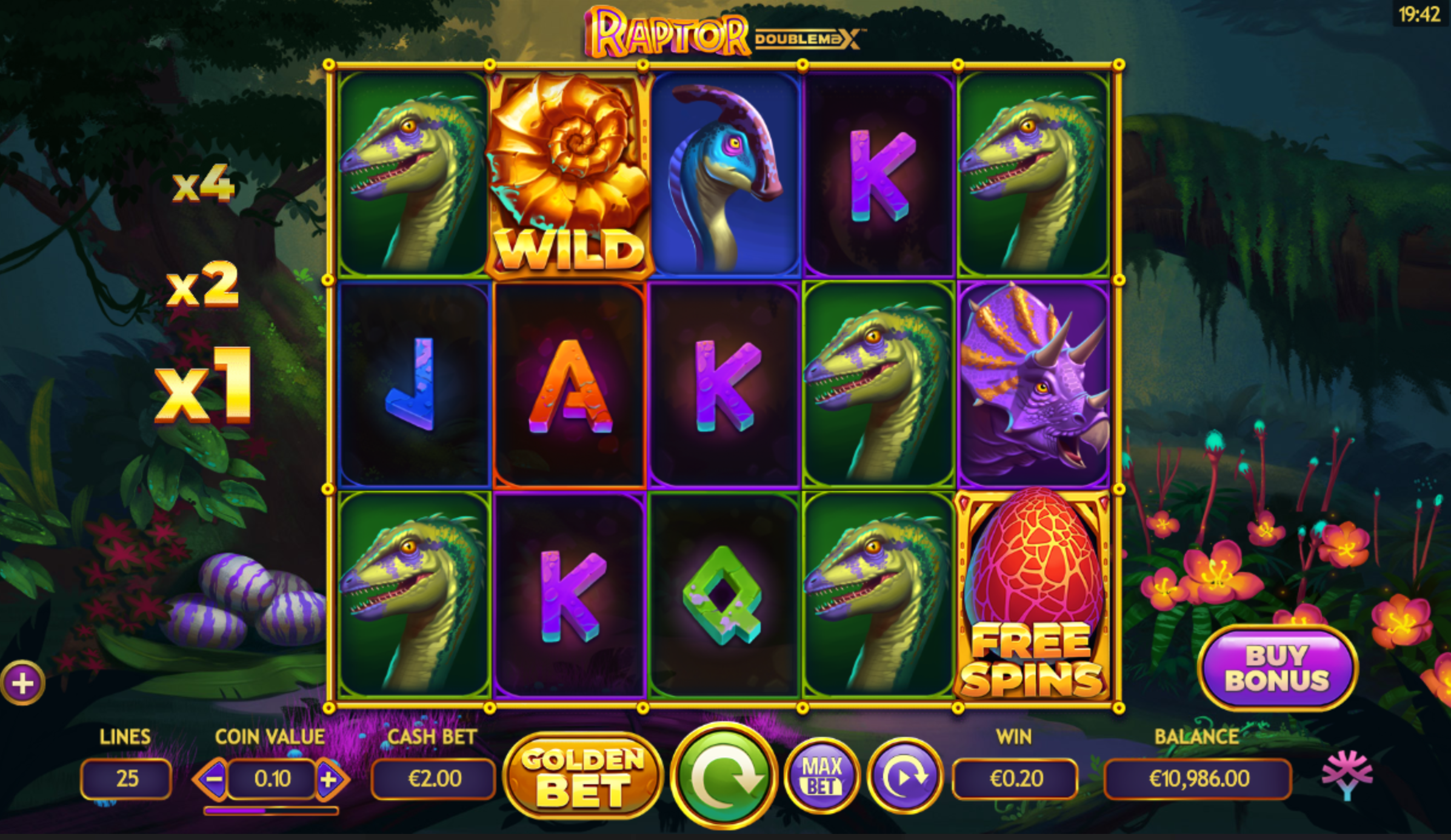 Игровой автомат Raptor Doublemax demo