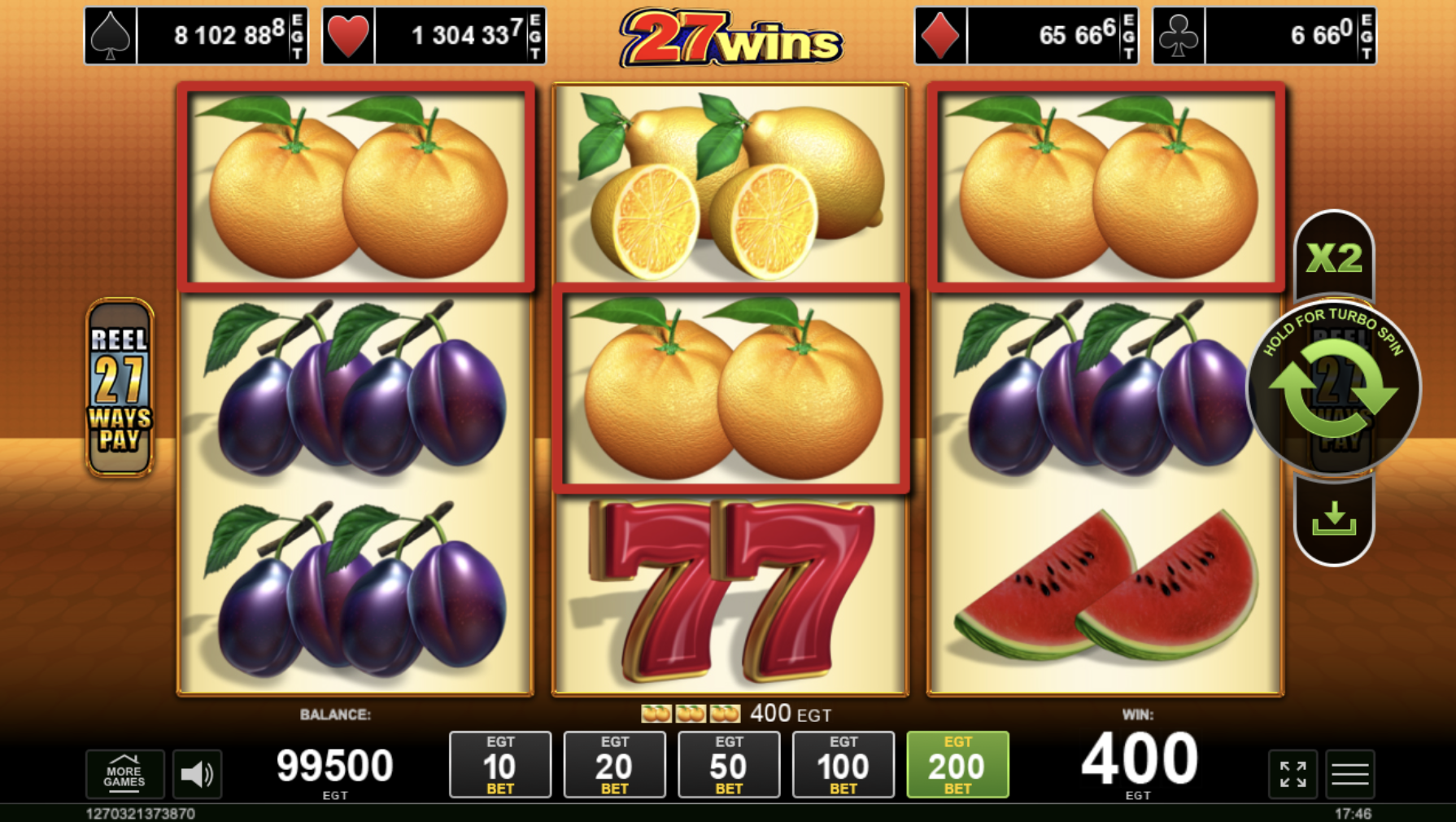 игровой автомат 27 wins