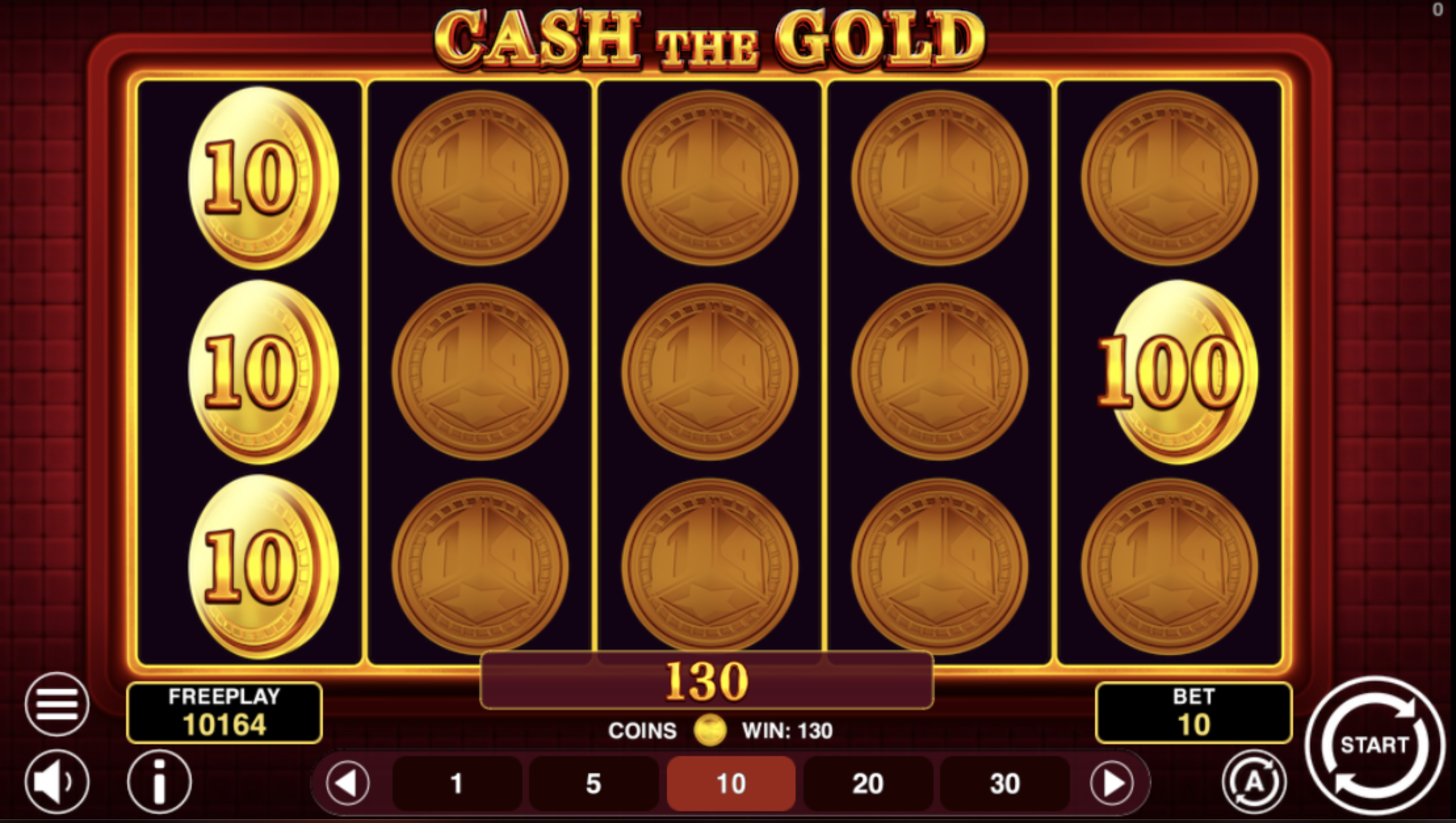 интерфейс Cash The Gold