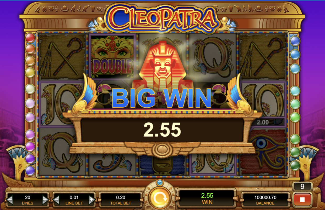 big win слот Клеопатра