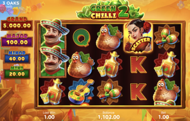 интерфейс слота Green Chilli 2 