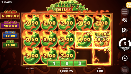 бонусная игра Green Chilli 2