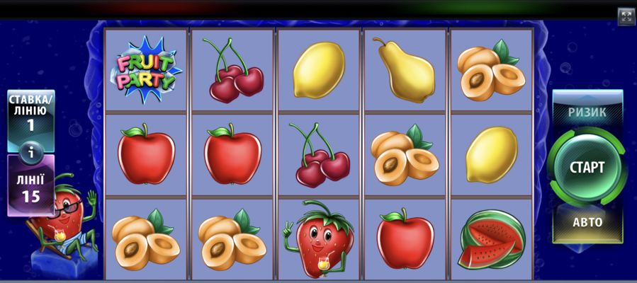 интерфейс Fruit Party Deluxe