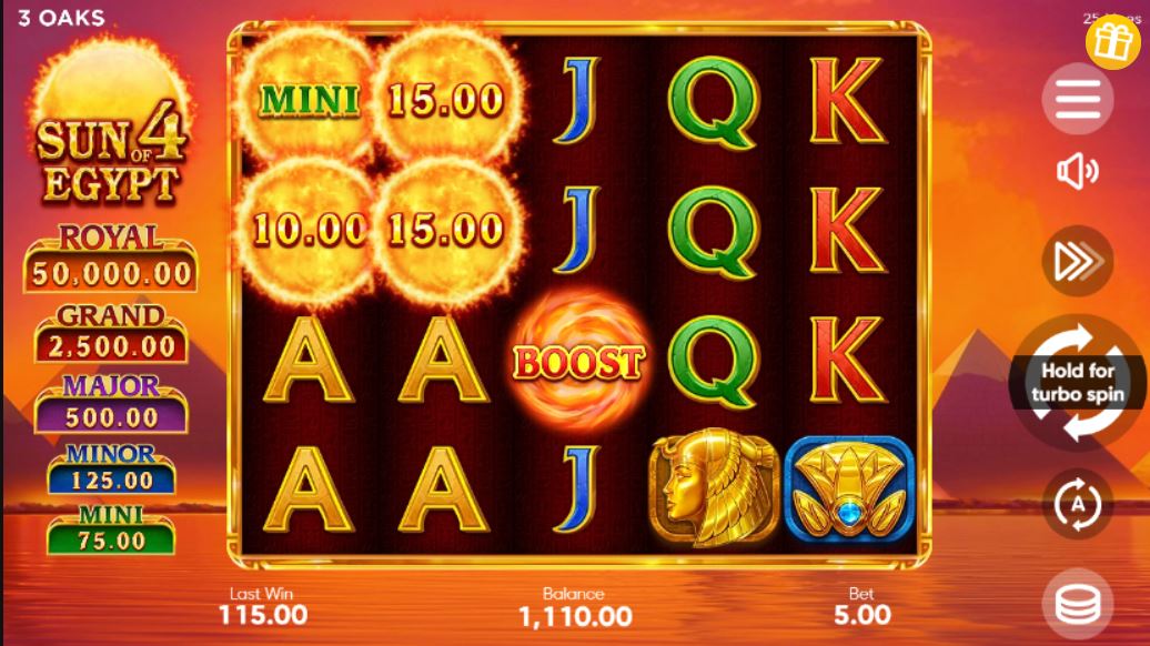 Игровой автомат Sun of Egypt 4 demo