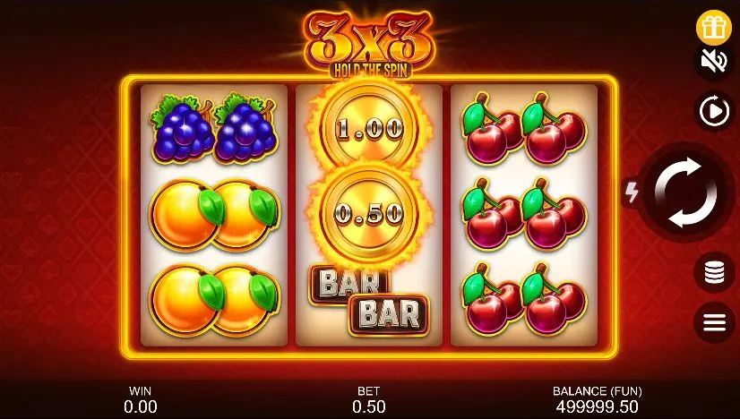 Игровой автомат 3x3: Hold the Spin demo