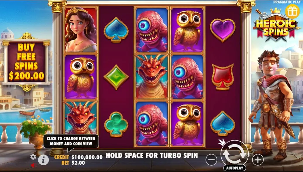 Игровой автомат Heroic Spins demo