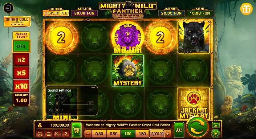 гровой автомат Mighty Wild: Panther Grand Gold Edition demo