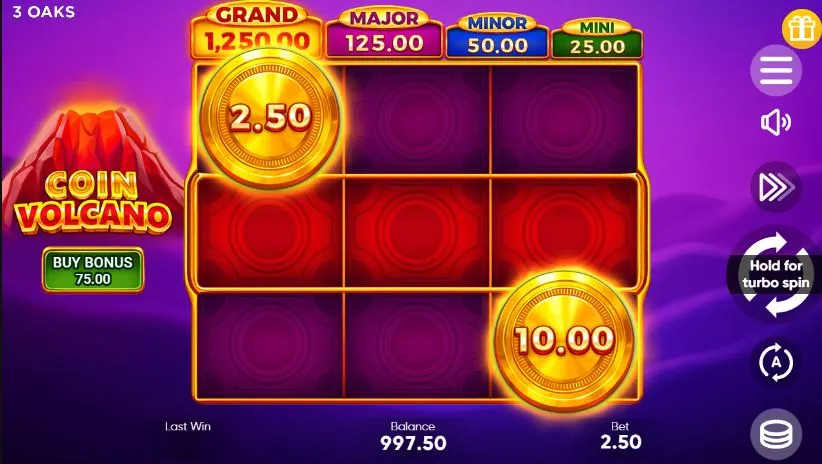 Игровой автомат Coin Volcano demo