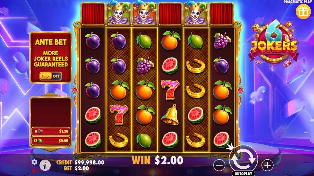Игровой автомат 6 Jokers демо
