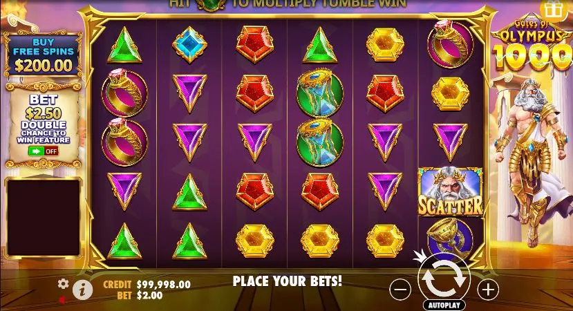 Игровой автомат Gates Of Olympus 1000 demo