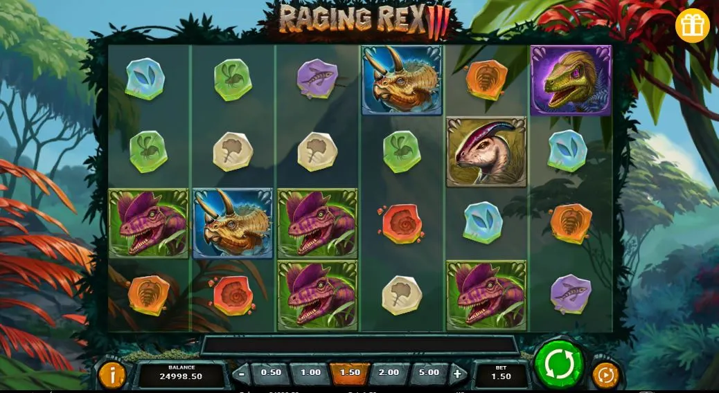 Игровой автомат Raging Rex 3 demo