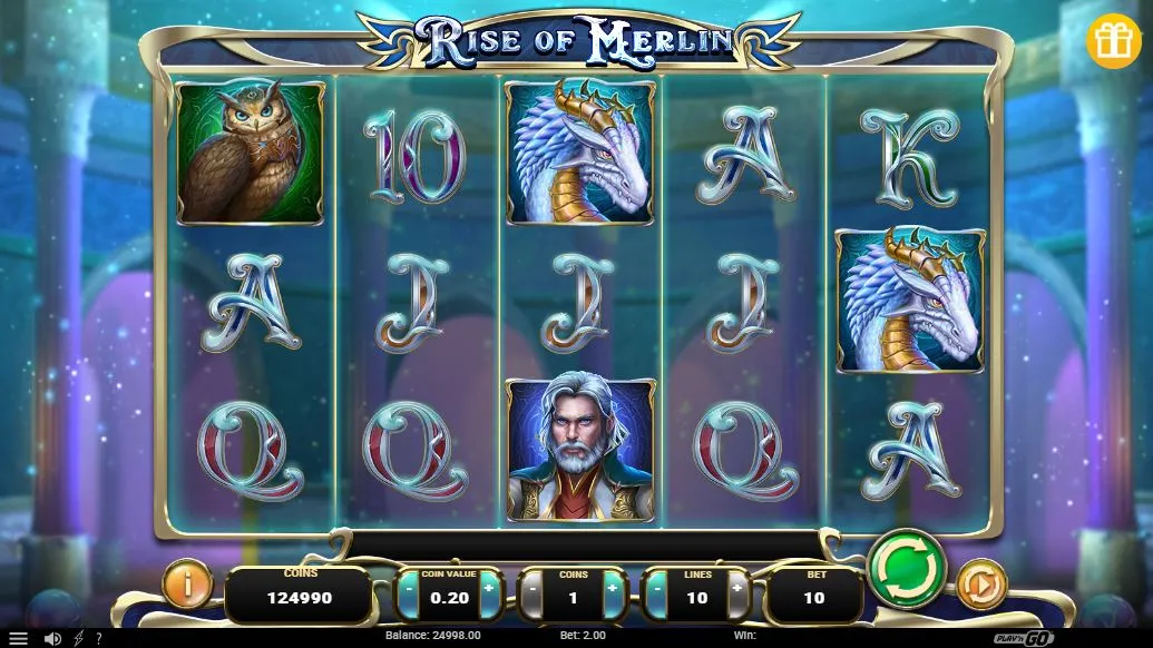 Игровой автомат Rise of Merlin demo