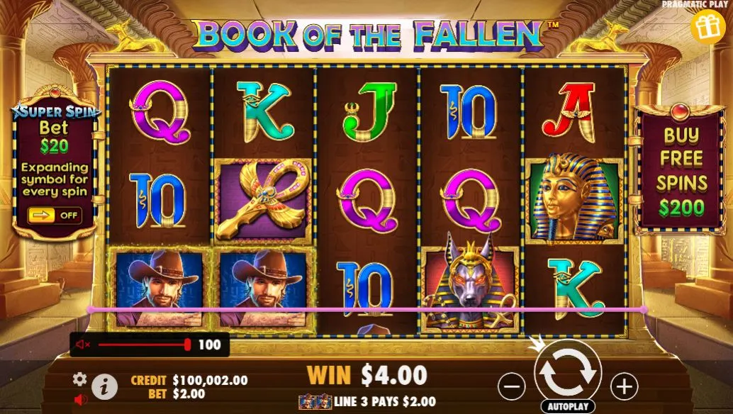 Игровой автомат Book of the Fallen demo