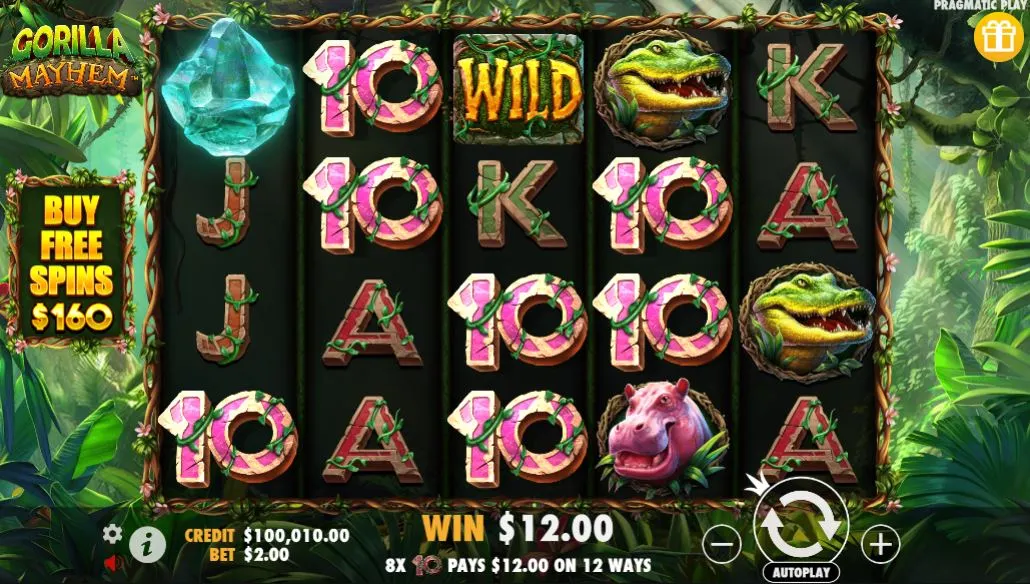 Игровой автомат Gorilla Mayhem demo
