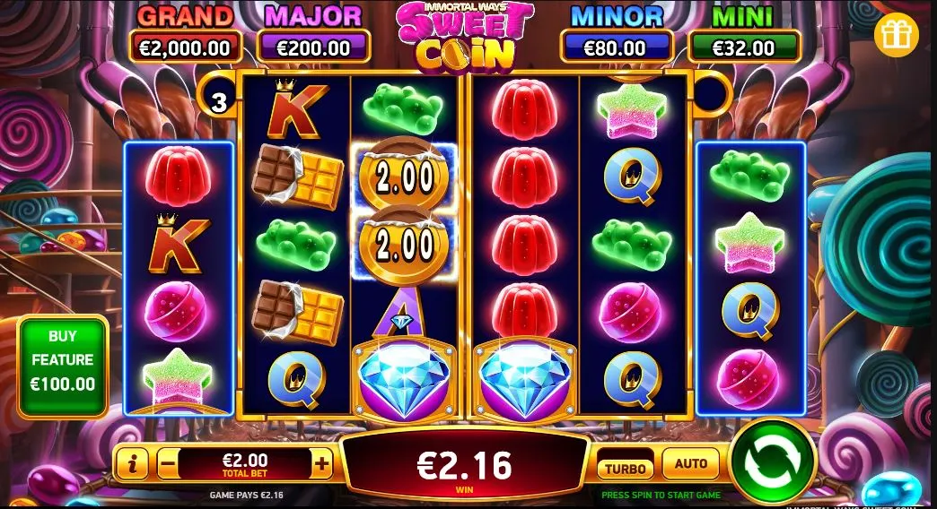 Игровой автомат Immortal Ways Sweet Coin demo