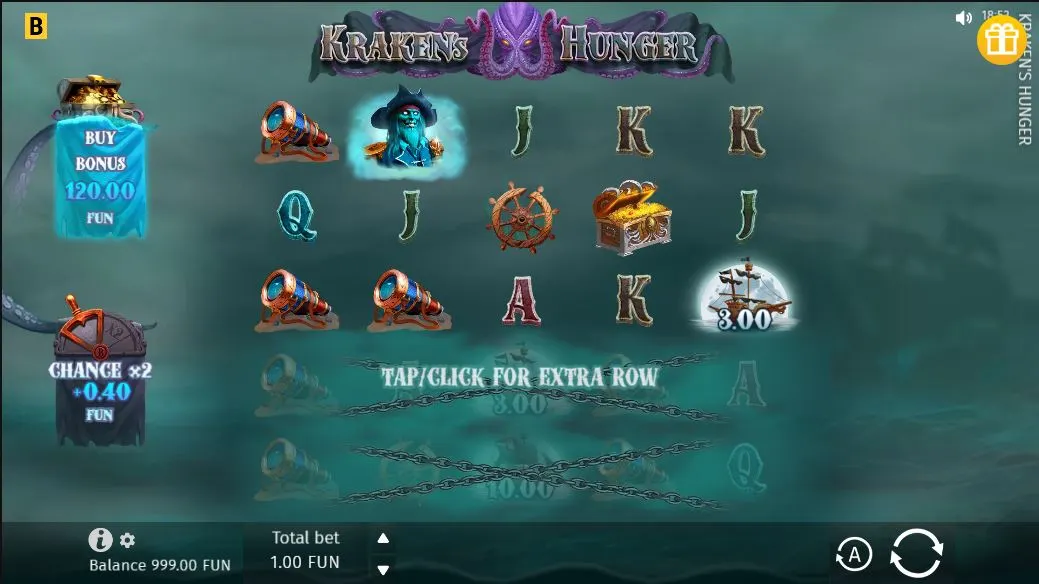 Игровой автомат Kraken's Hunger demo