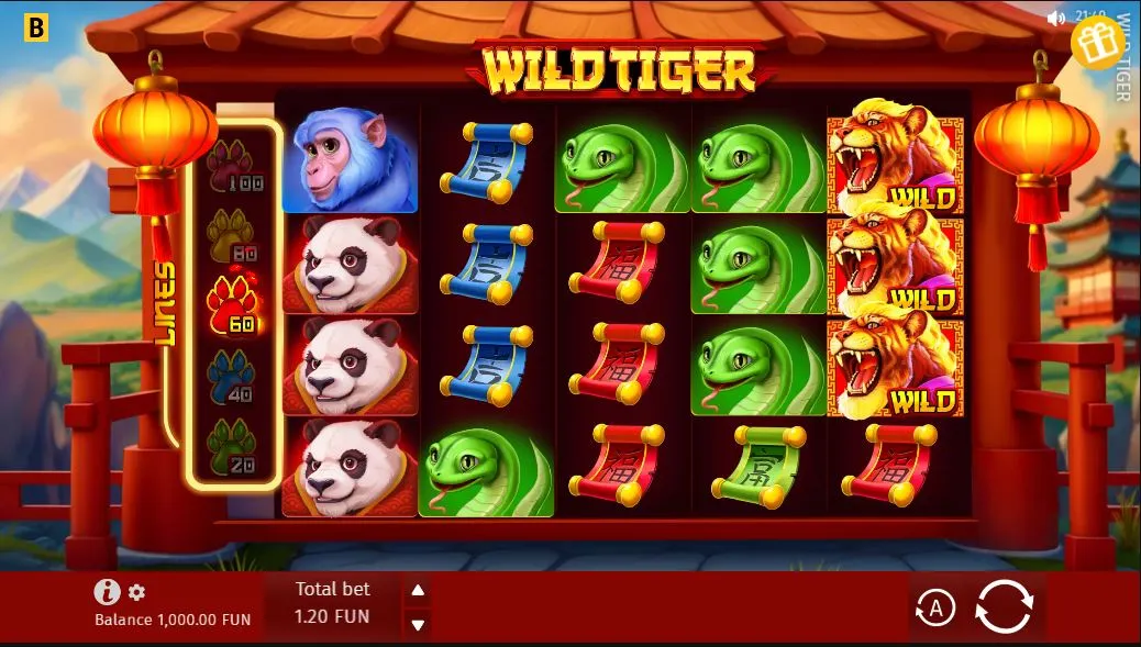 Игровой автомат Wild Tiger demo