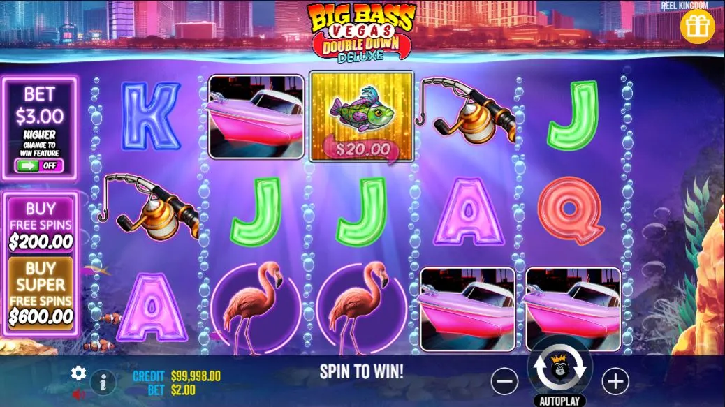 Игровой автомат Big Bass Vegas Double Down Deluxe demo