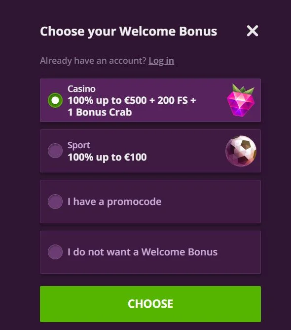 Бонус новичкам